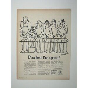 Southern Railway System Vintage 1967 Original Print Advertisement Limited Space
